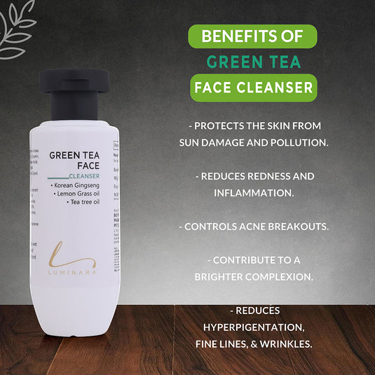 Green Tea Face Cleanser with Salicylic Acid & Tea Tree Oil