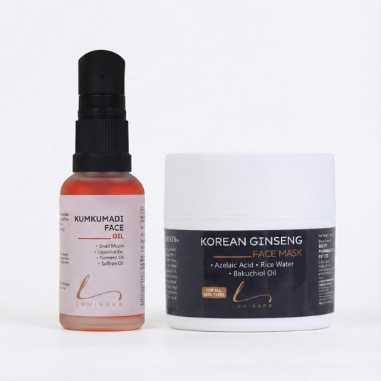 Korean Ginseng Face Mask + Kumkumadi Face Oil Combo