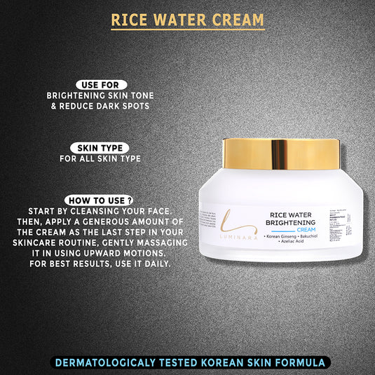 Korean Glow Rice Water Brightening Cream