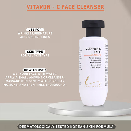 Vitamin C Face Cleanser with Niacinamide & AHA