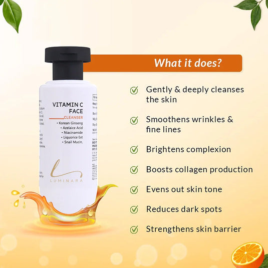 Vitamin C Face Cleanser with Niacinamide & AHA