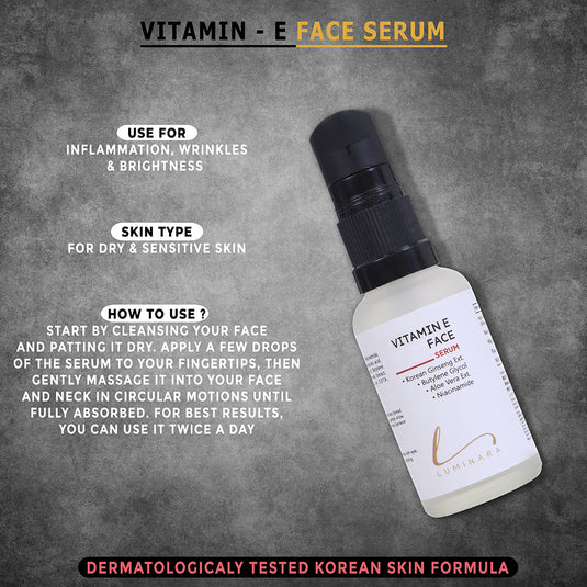 Vitamin E Face Serum with Niacinamide & AHA
