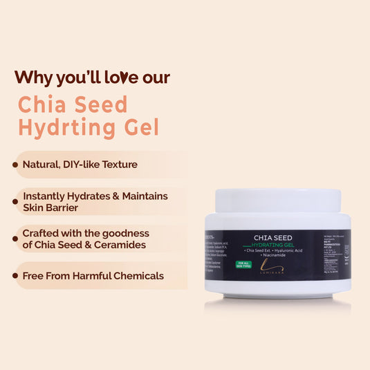 Chia Seed Hydrating Moisturizer Gel with Hyaluronic Acid