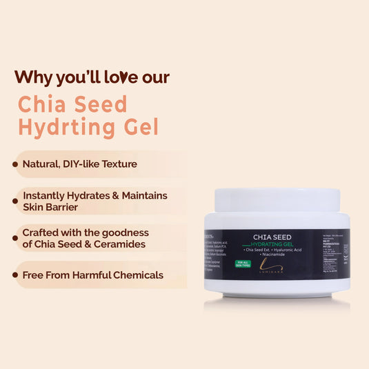 Chia Seed Hydrating Moisturizer Gel with Hyaluronic Acid