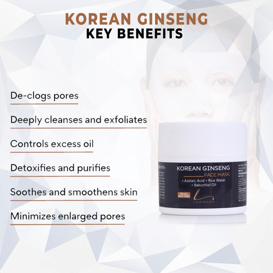 Ultra Glow Face Mask with Rice Water & Korean Ginseng - Buy 1 Get 1 Free