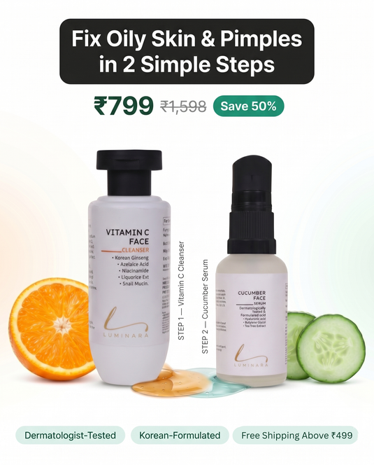 Fix Oily Skin & Pimples in 2 Simple Steps