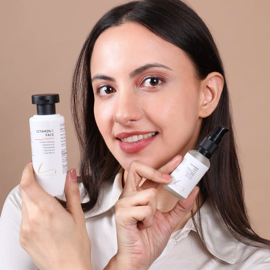 Bright & Hydrate Combo (Vitamin C Cleanser + Cucumber Serum)