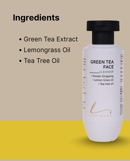 Complete Glow Trio (Kumkumadi Oil + Vitamin E Serum + Green Tea Cleanser)
